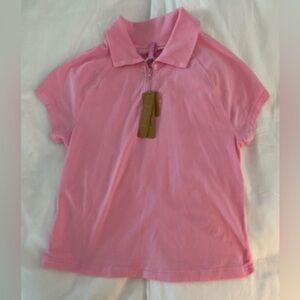 SKIMS Pink vintage collared tshirt size s